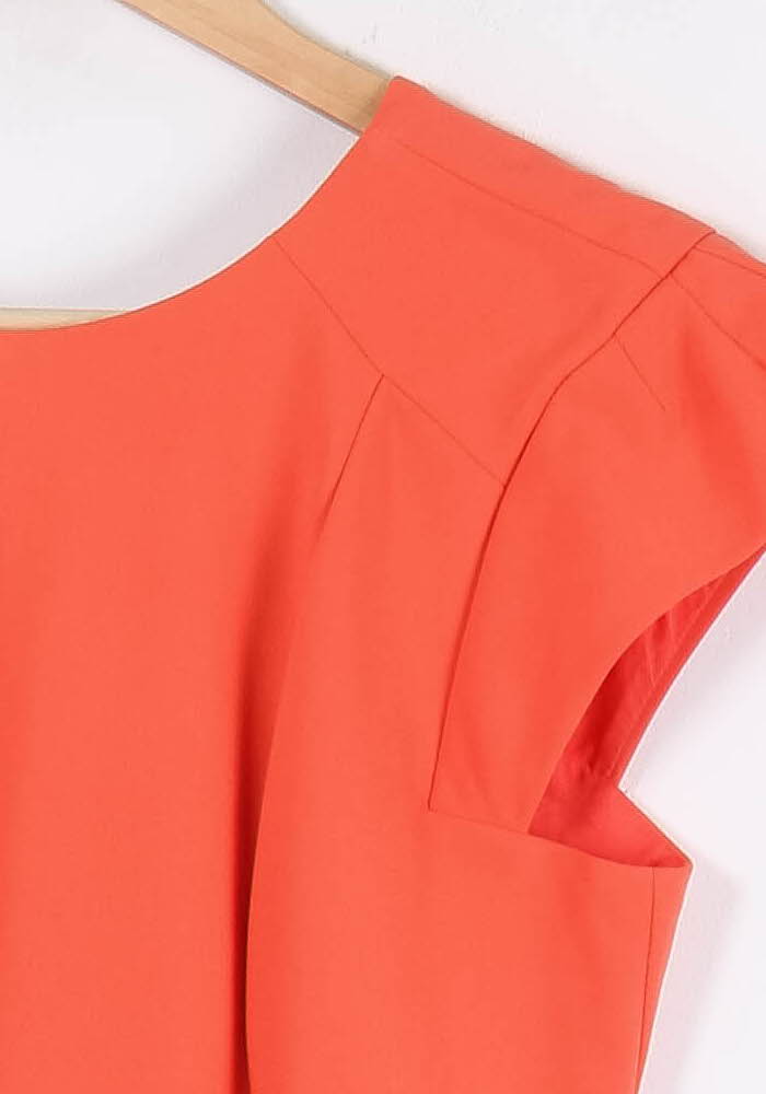 Robe Droite Orange - Taille L/40 de la marque ba&sh | PARAD84671 - Vendu par Paradigme - Image 3
