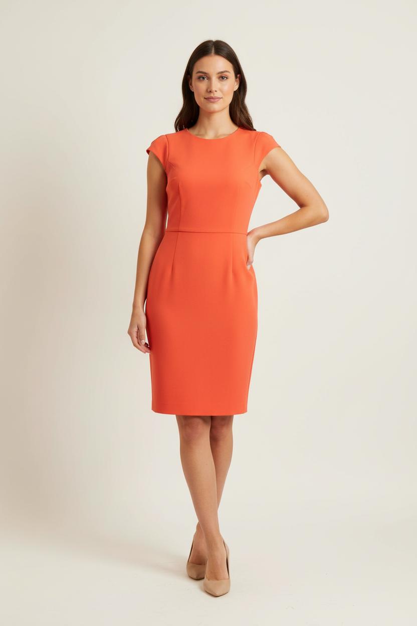 Robe Droite Orange - Taille L/40 de la marque ba&sh | PARAD84671 - Vendu par Paradigme - Image 1