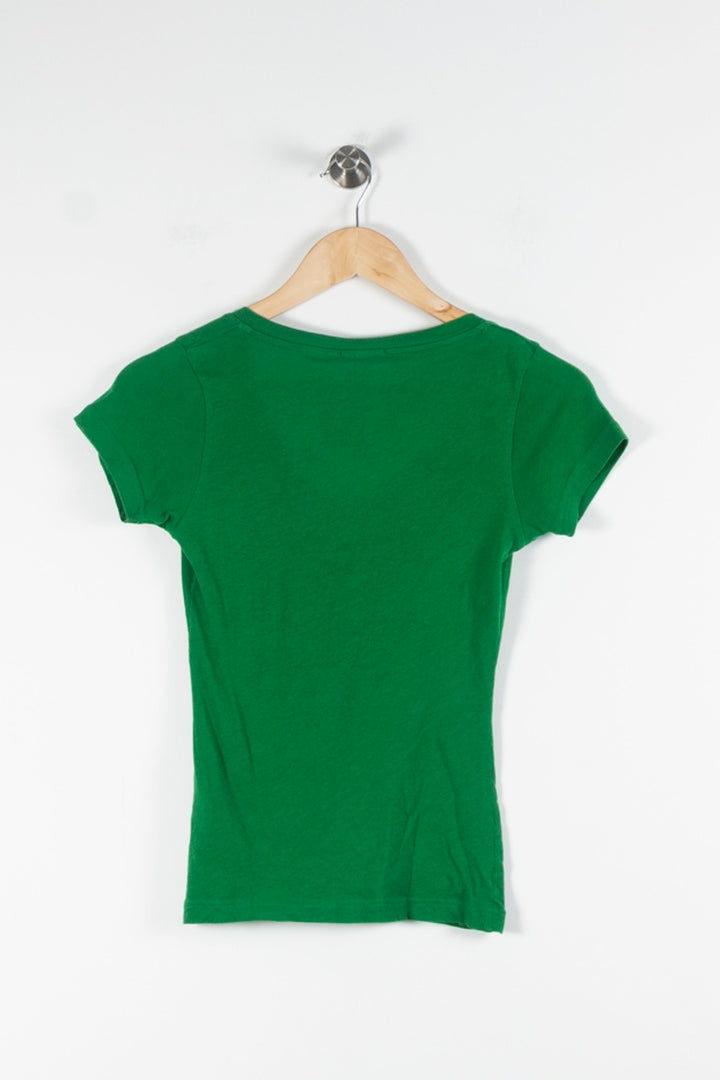 Tee-shirt Vert - Taille XS/34 de la marque American Vintage | PARAD84679 - Vendu par Paradigme - Image 4