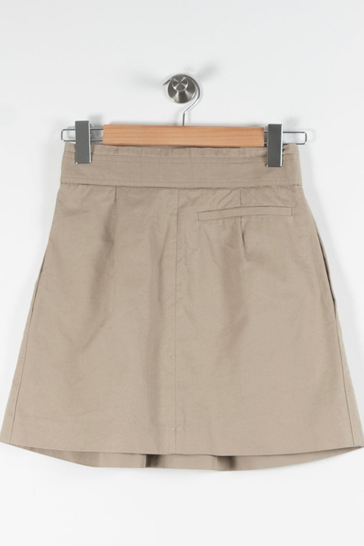 Jupe Courte Beige - Taille S/36 de la marque Sandro | PARAD84680 - Vendu par Paradigme - Image 4