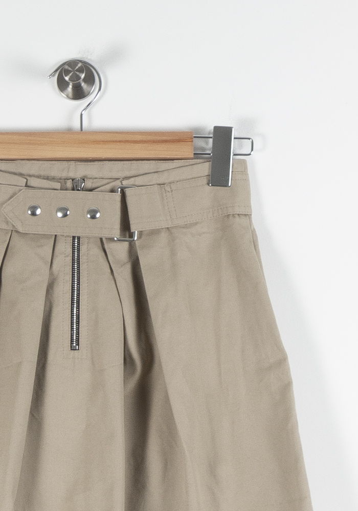 Jupe Courte Beige - Taille S/36 de la marque Sandro | PARAD84680 - Vendu par Paradigme - Image 3