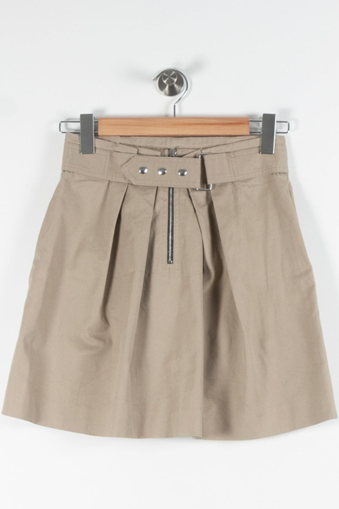 Jupe Courte Beige - Taille S/36 de la marque Sandro | PARAD84680 - Vendu par Paradigme - Image 2