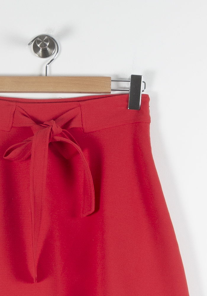 Jupe Courte Rouge - Taille S/36 de la marque Claudie Pierlot | PARAD84696 - Vendu par Paradigme - Image 3