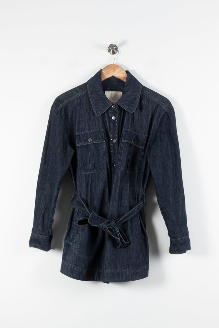 Veste en Jean Bleue - Taille XS/34 de la marque I.Code | PARAD84705 - Vendu par Paradigme - Image 2