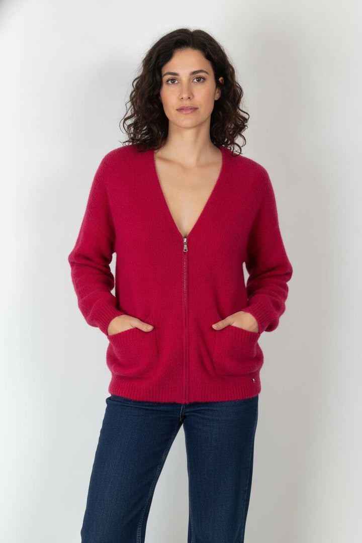 Cardigan Rouge - Taille XS/34 de la marque Des petits hauts | PARAD84711 - Vendu par Paradigme - Image 1