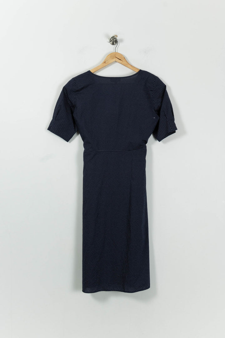 Robe Midi Bleue - Taille L/40 de la marque Agnès b. | PARAD84712 - Vendu par Paradigme - Image 4