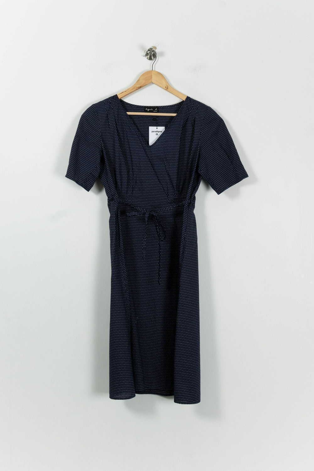 Robe Midi Bleue - Taille L/40 de la marque Agnès b. | PARAD84712 - Vendu par Paradigme - Image 2