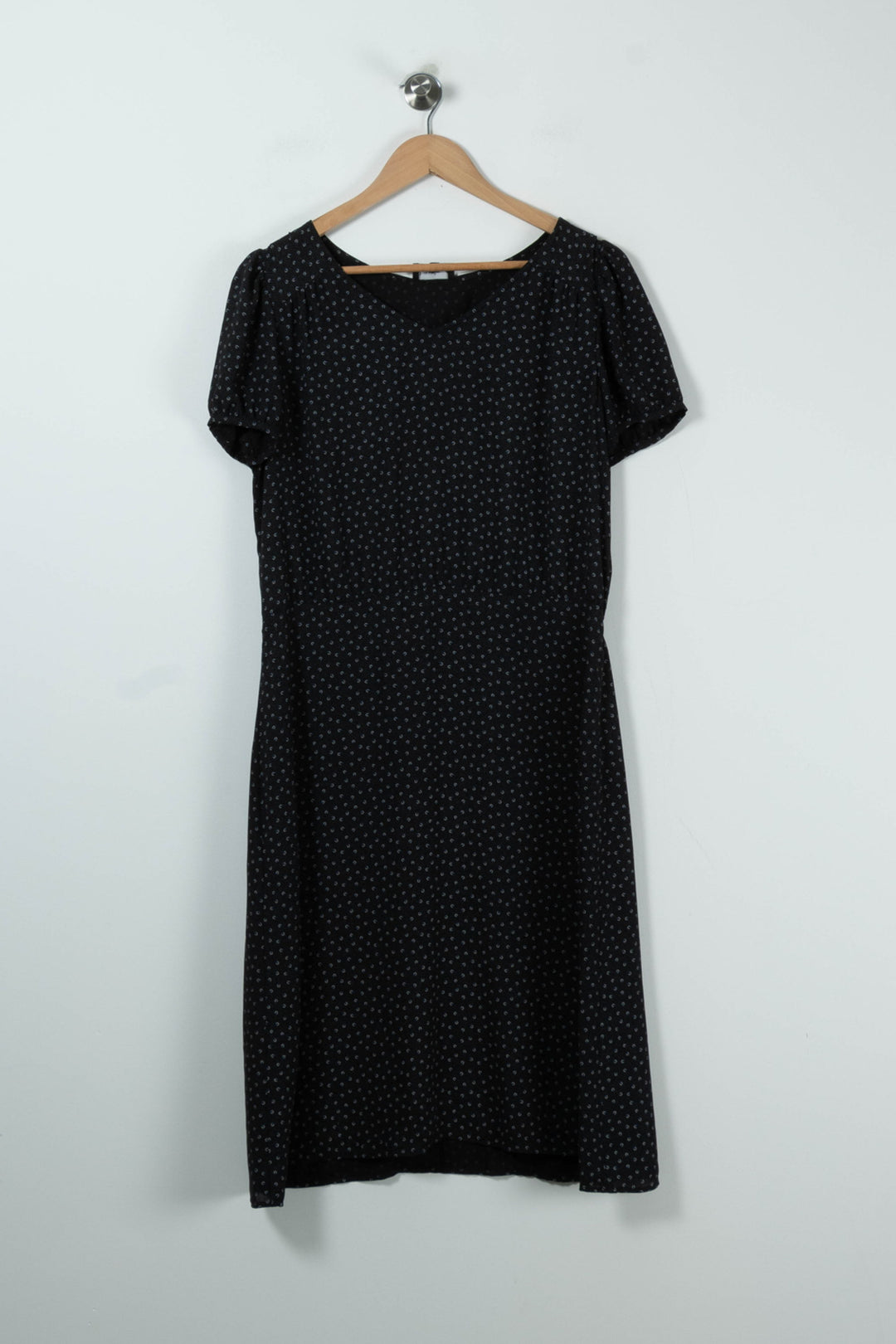 Robe Midi Bleue à Pois Blancs - Taille L/40 de la marque Agnès b. | PARAD84715 - Vendu par Paradigme - Image 2