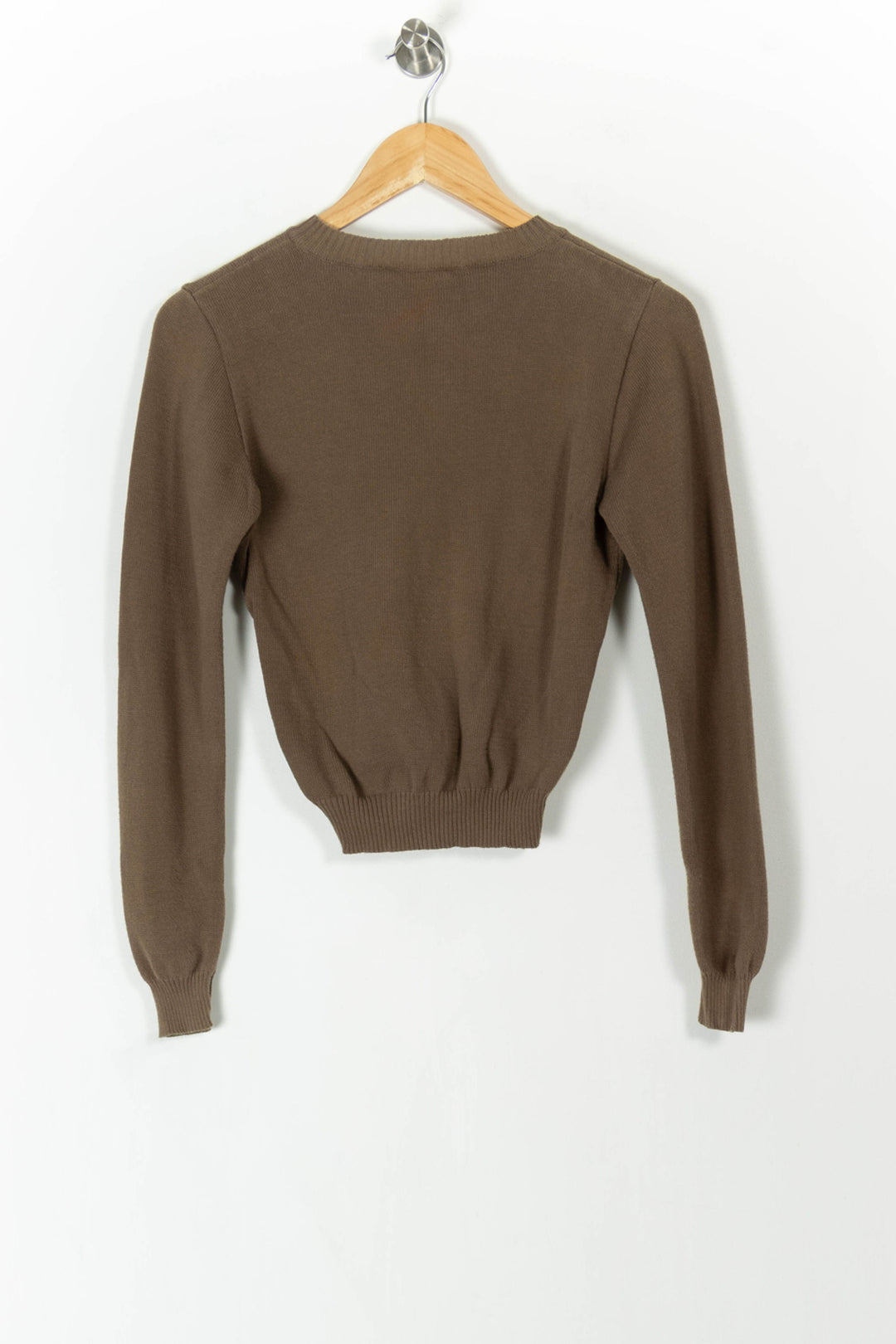 Cardigan Marron - Taille S/36 de la marque Agnès b. | PARAD84719 - Vendu par Paradigme - Image 4