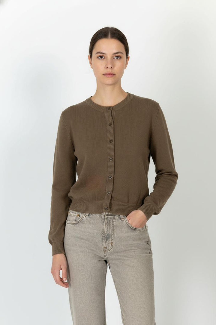 Cardigan Marron - Taille S/36 de la marque Agnès b. | PARAD84719 - Vendu par Paradigme - Image 1