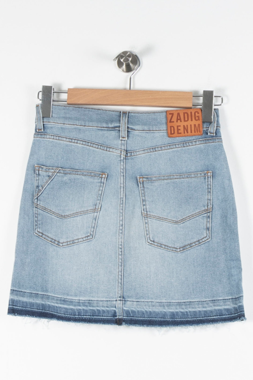 Jupe Courte Bleu et Argenté - Taille XS/34 de la marque Zadig&Voltaire | PARAD84723 - Vendu par Paradigme - Image 4