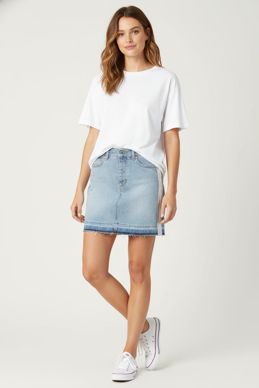 Jupe Courte Bleu et Argenté - Taille XS/34 de la marque Zadig&Voltaire | PARAD84723 - Vendu par Paradigme - Image 1