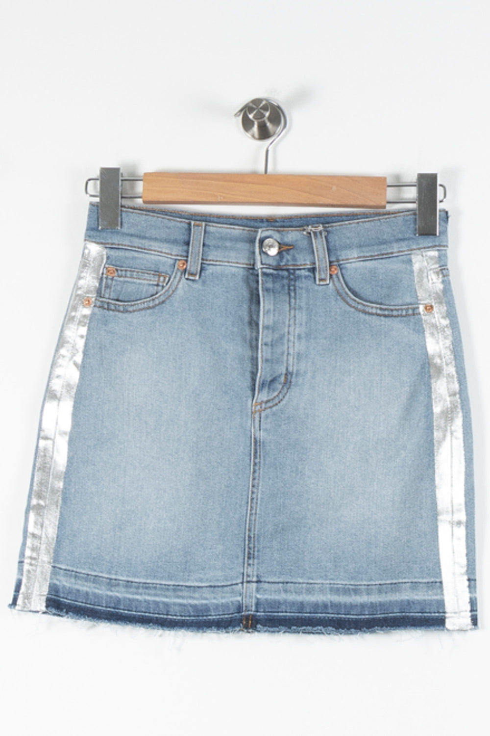 Jupe Courte Bleu et Argenté - Taille XS/34 de la marque Zadig&Voltaire | PARAD84723 - Vendu par Paradigme - Image 2