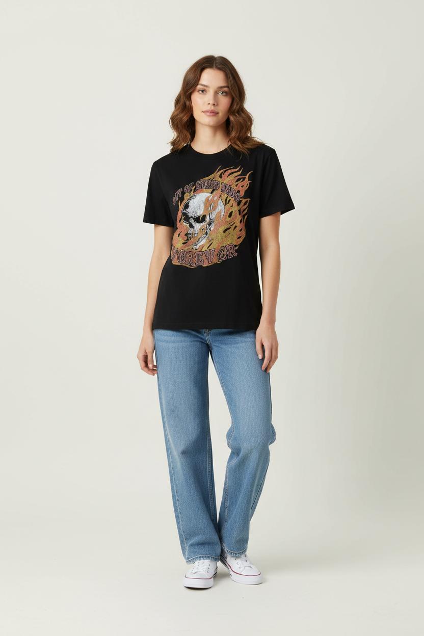 Tee-shirt Noir - Taille XS/34 de la marque The Kooples | PARAD84730 - Vendu par Paradigme - Image 1