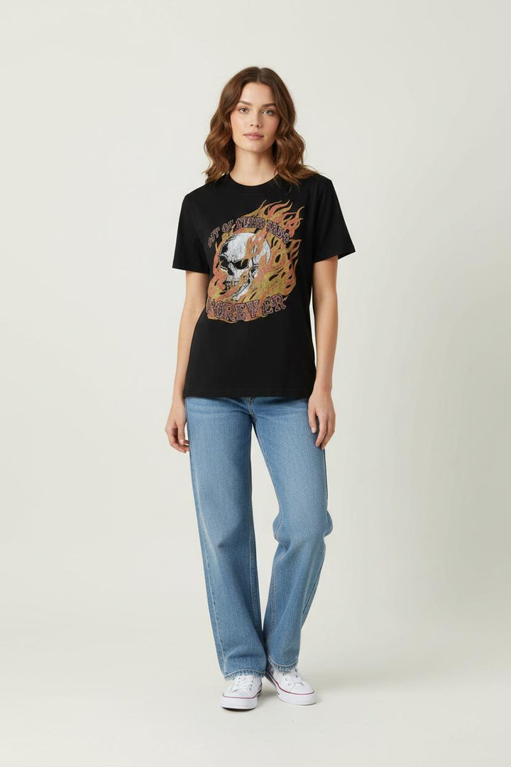 Tee-shirt Noir - Taille XS/34 de la marque The Kooples | PARAD84730 - Vendu par Paradigme - Image 1