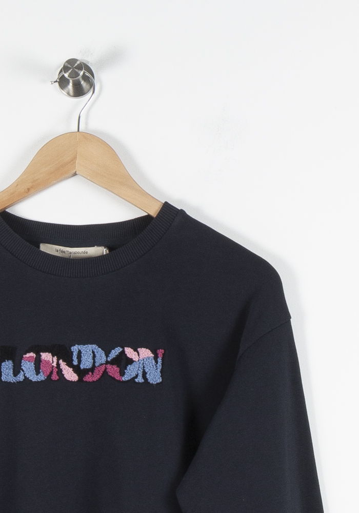Sweat Bleu - Taille S/36 de la marque La Fée Maraboutée | PARAD84732 - Vendu par Paradigme - Image 3