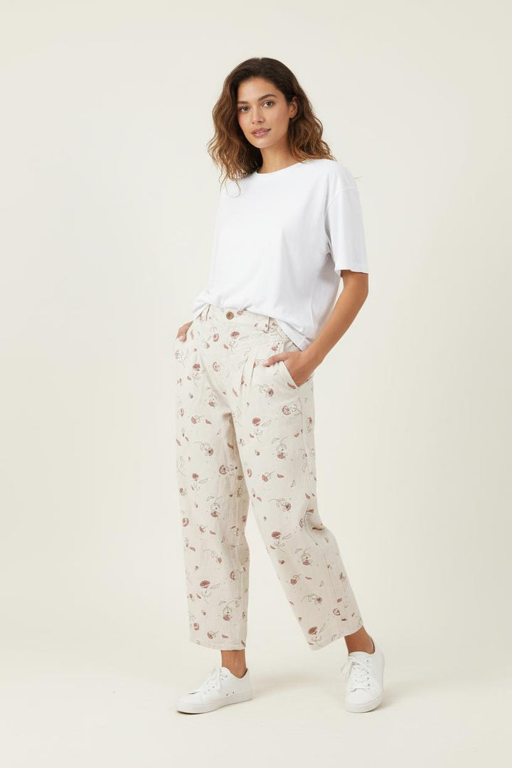 Pantalon Blanc et Rose - Taille L/40 de la marque Des petits hauts | PARAD84734 - Vendu par Paradigme - Image 1