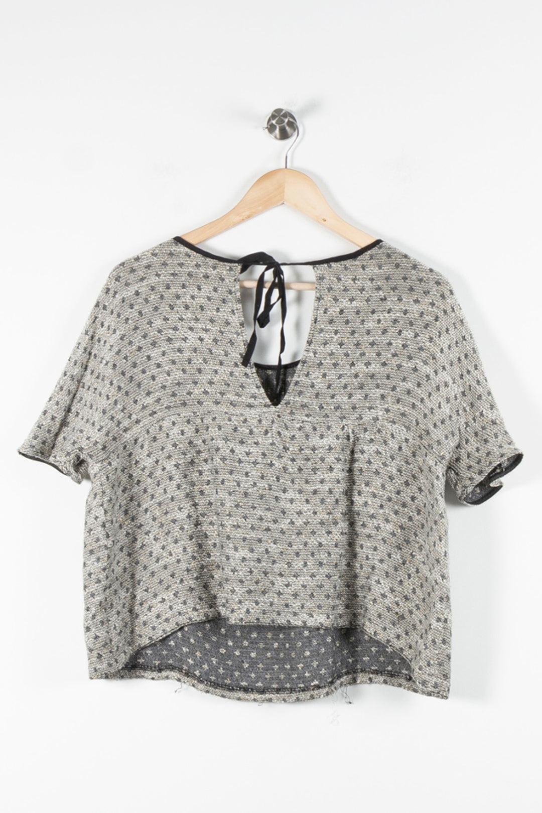 Blouse Grise - Taille M/38 de la marque ba&sh | PARAD84735 - Vendu par Paradigme - Image 4