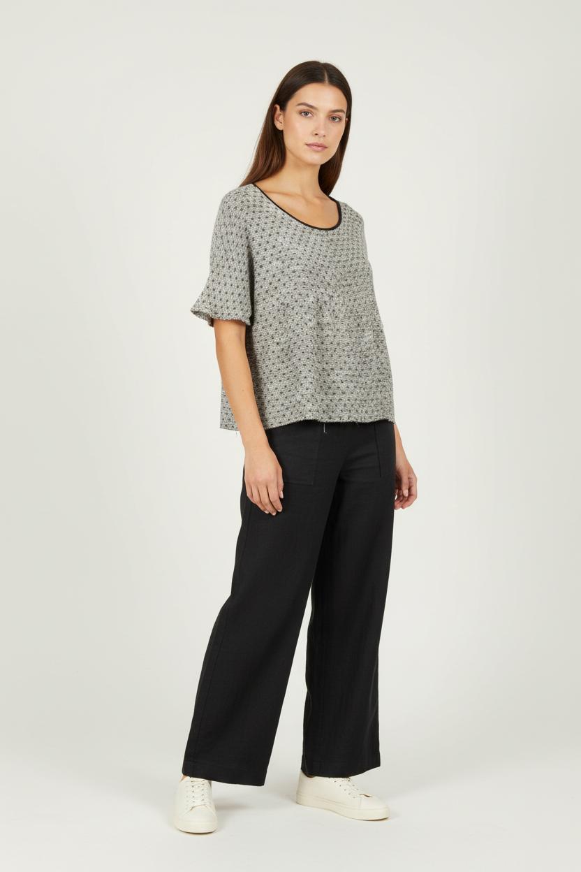 Blouse Grise - Taille M/38 de la marque ba&sh | PARAD84735 - Vendu par Paradigme - Image 1