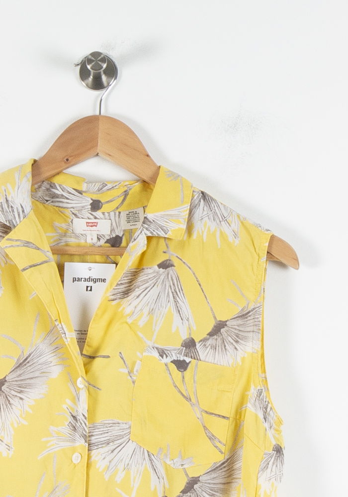 Chemisette Jaune et Beige - Taille S/36 de la marque Levi's | PARAD84736 - Vendu par Paradigme - Image 3