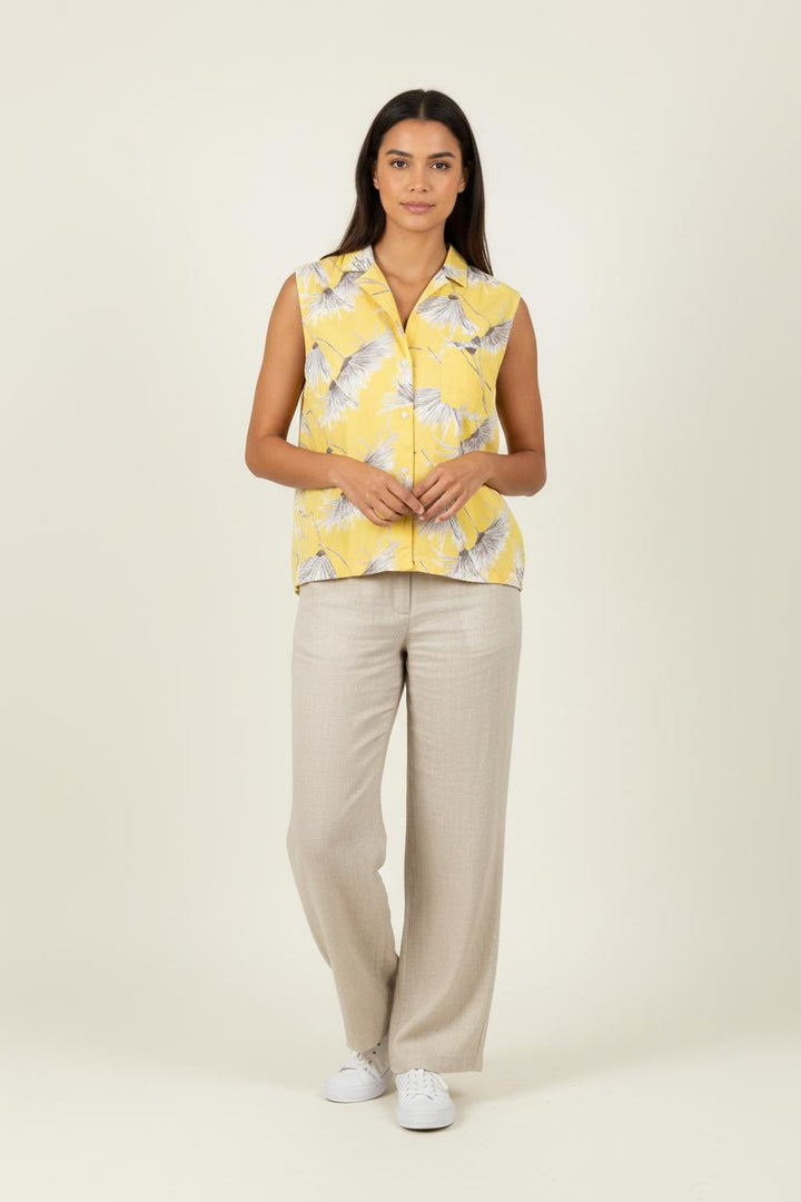Chemisette Jaune et Beige - Taille S/36 de la marque Levi's | PARAD84736 - Vendu par Paradigme - Image 1