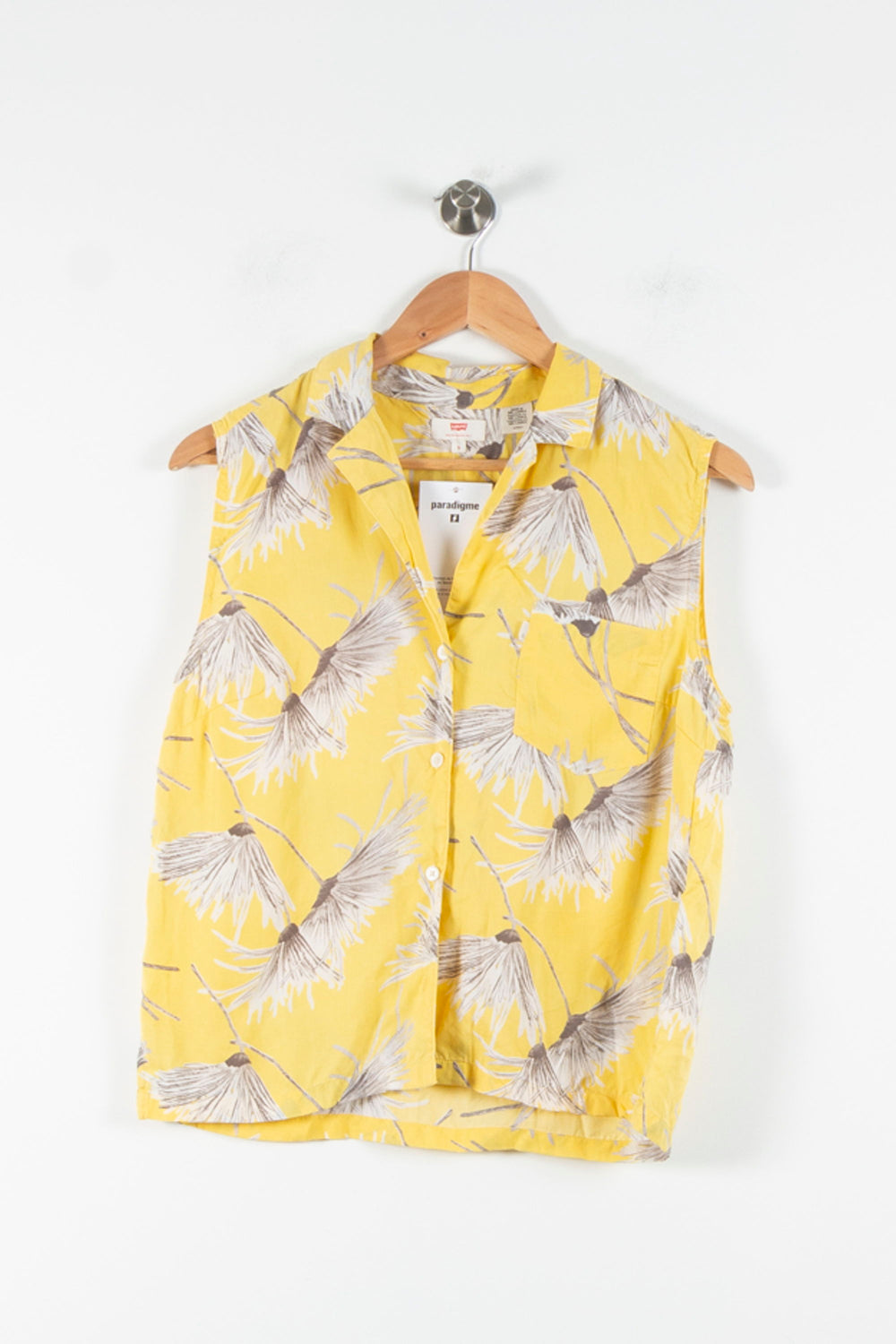 Chemisette Jaune et Beige - Taille S/36 de la marque Levi's | PARAD84736 - Vendu par Paradigme - Image 2