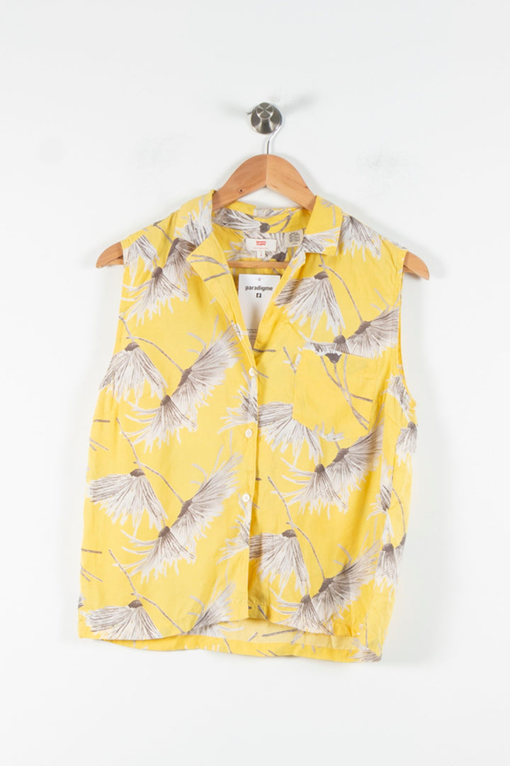 Chemisette Jaune et Beige - Taille S/36 de la marque Levi's | PARAD84736 - Vendu par Paradigme - Image 2