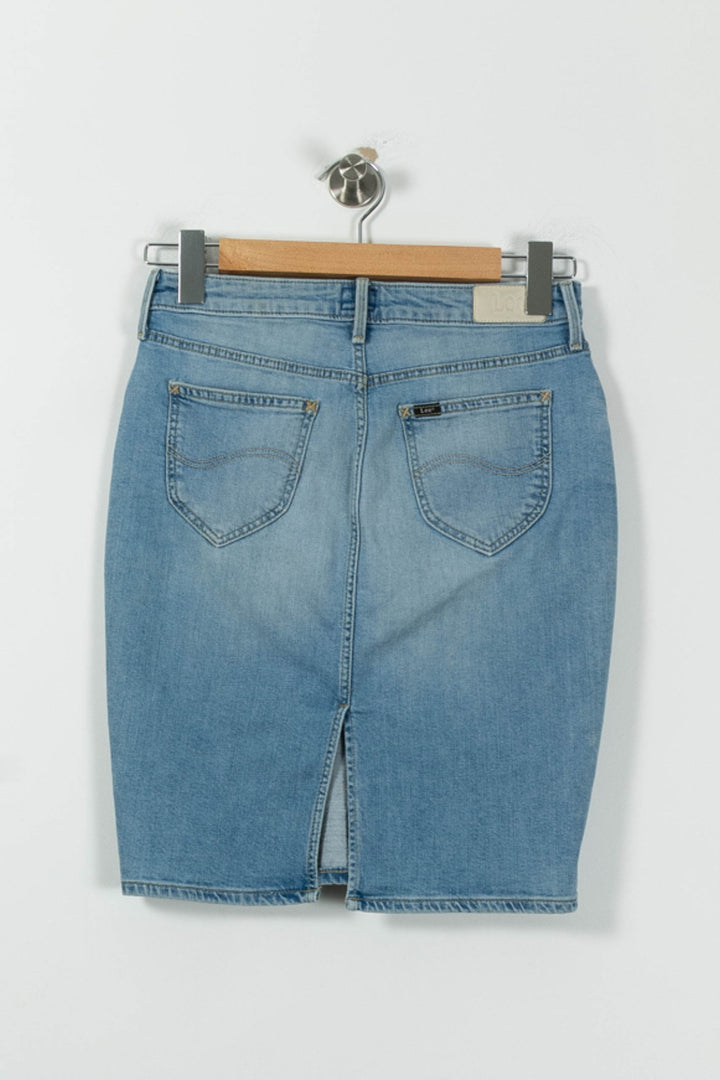 Jupe En Jean Bleue - Taille S/36 de la marque Lee | PARAD84739 - Vendu par Paradigme - Image 4