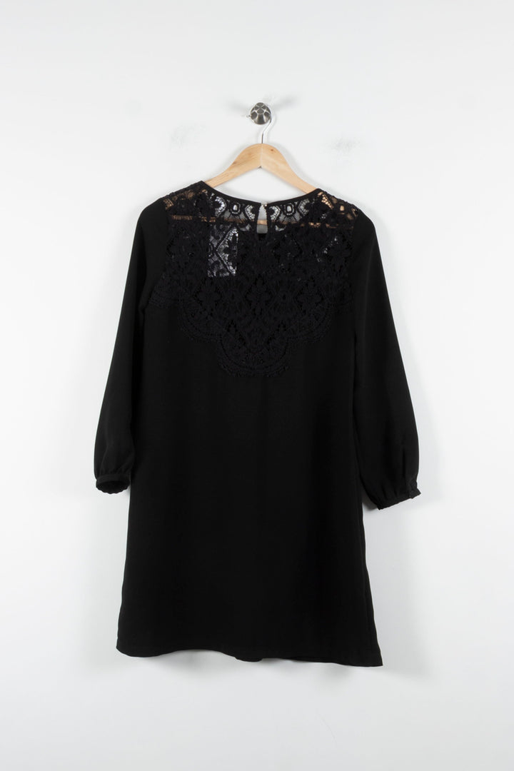 Robe Droite Noire - Taille S/36 de la marque Claudie Pierlot | PARAD84767 - Vendu par Paradigme - Image 4
