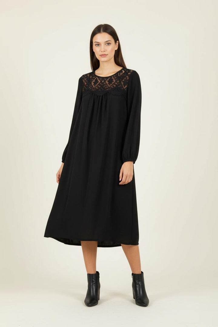 Robe Droite Noire - Taille S/36 de la marque Claudie Pierlot | PARAD84767 - Vendu par Paradigme - Image 1