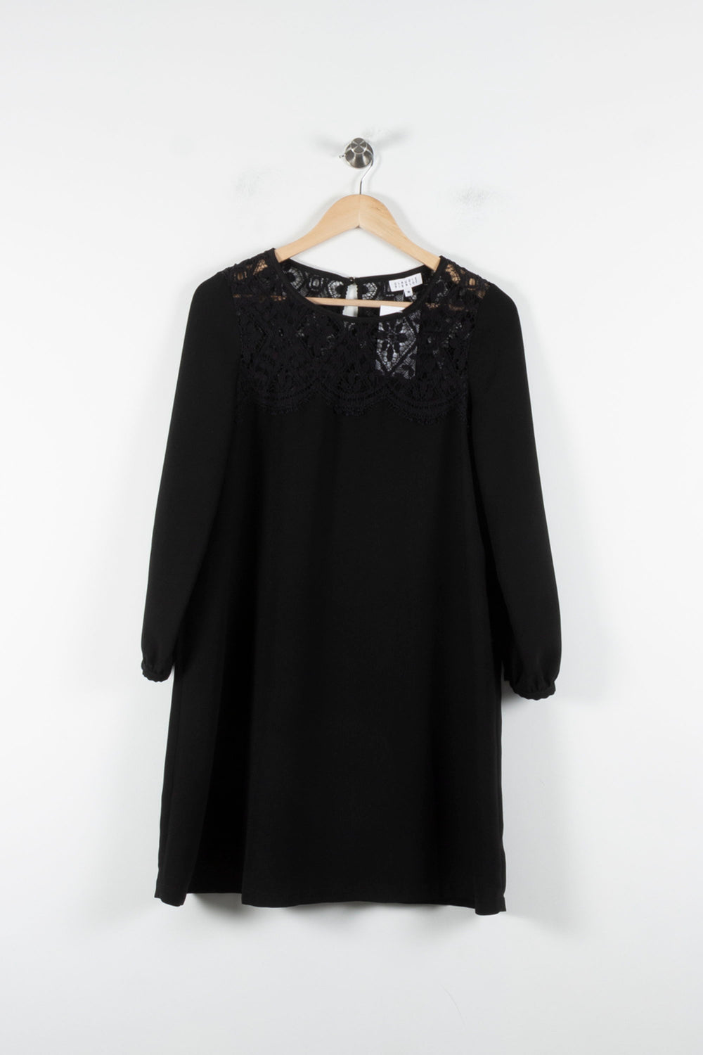 Robe Droite Noire - Taille S/36 de la marque Claudie Pierlot | PARAD84767 - Vendu par Paradigme - Image 2