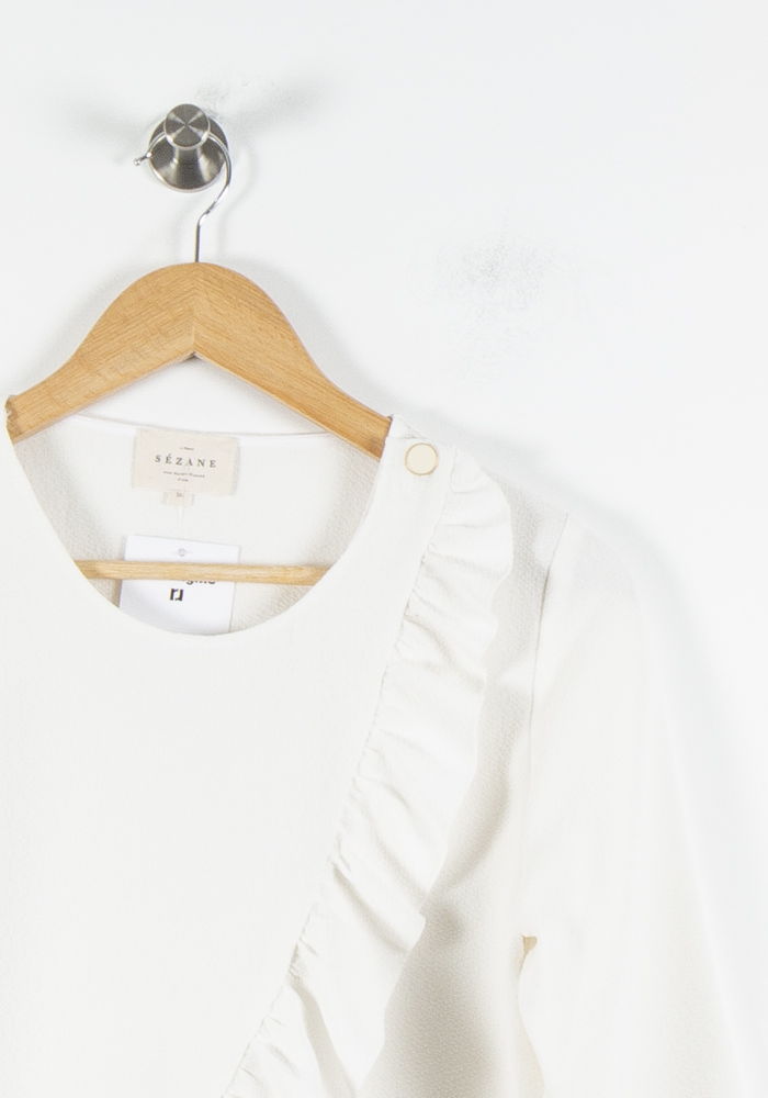 Blouse Blanche - Taille S/36 de la marque Sézane | PARAD84768 - Vendu par Paradigme - Image 3