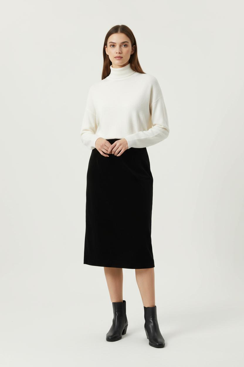Jupe Droite Noire - Taille M/38 de la marque Agnès b. | PARAD84769 - Vendu par Paradigme - Image 1