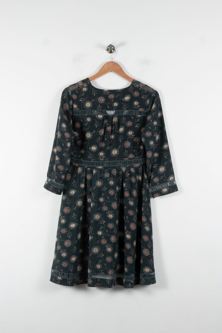 Robe Fleurie Verte - Taille S/36 de la marque Opullence | PARAD84771 - Vendu par Paradigme - Image 4