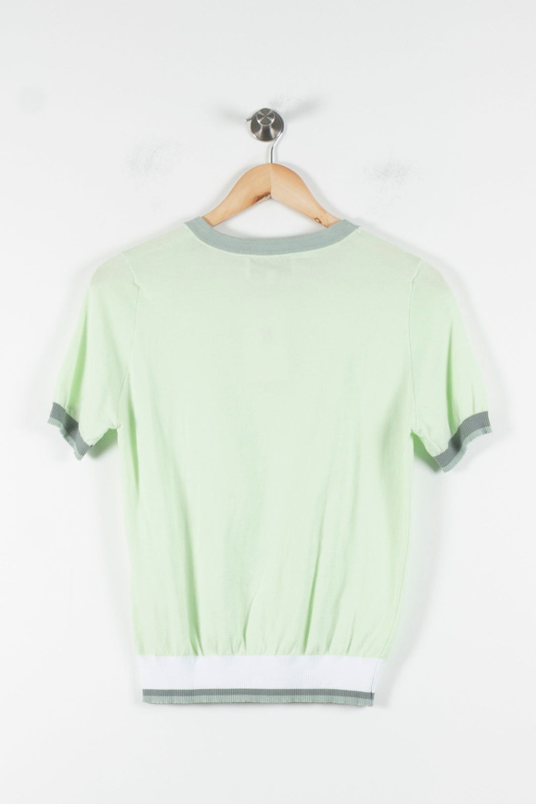 T-shirt Vert et Blanc - Taille XS/34 de la marque La Française | PARAD84777 - Vendu par Paradigme - Image 4