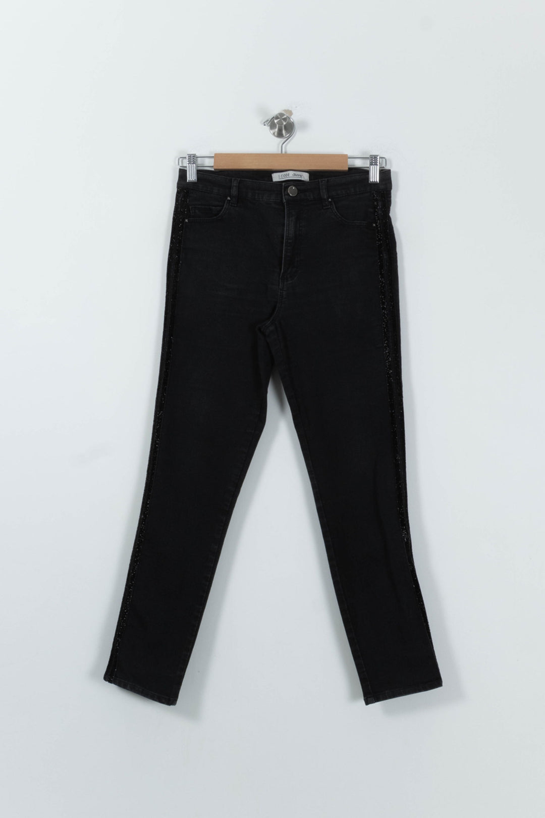 Jean Noir - Taille L/40 de la marque I.Code | PARAD84780 - Vendu par Paradigme - Image 2