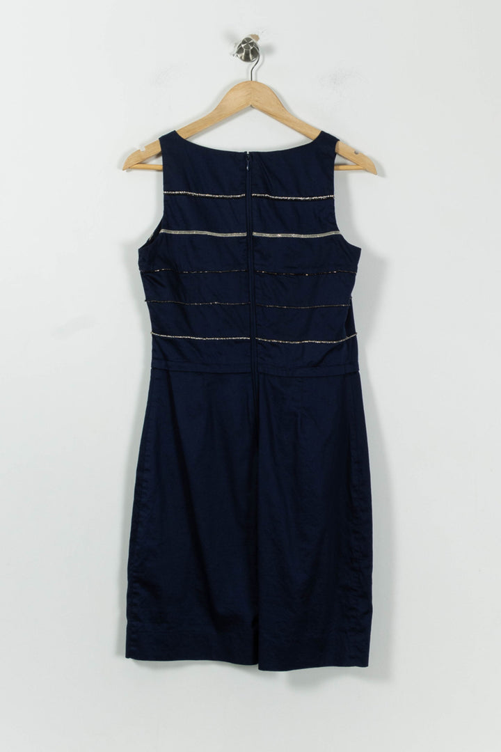 Robe Droite Bleu - Taille M/38 de la marque Caroll | PARAD84788 - Vendu par Paradigme - Image 4