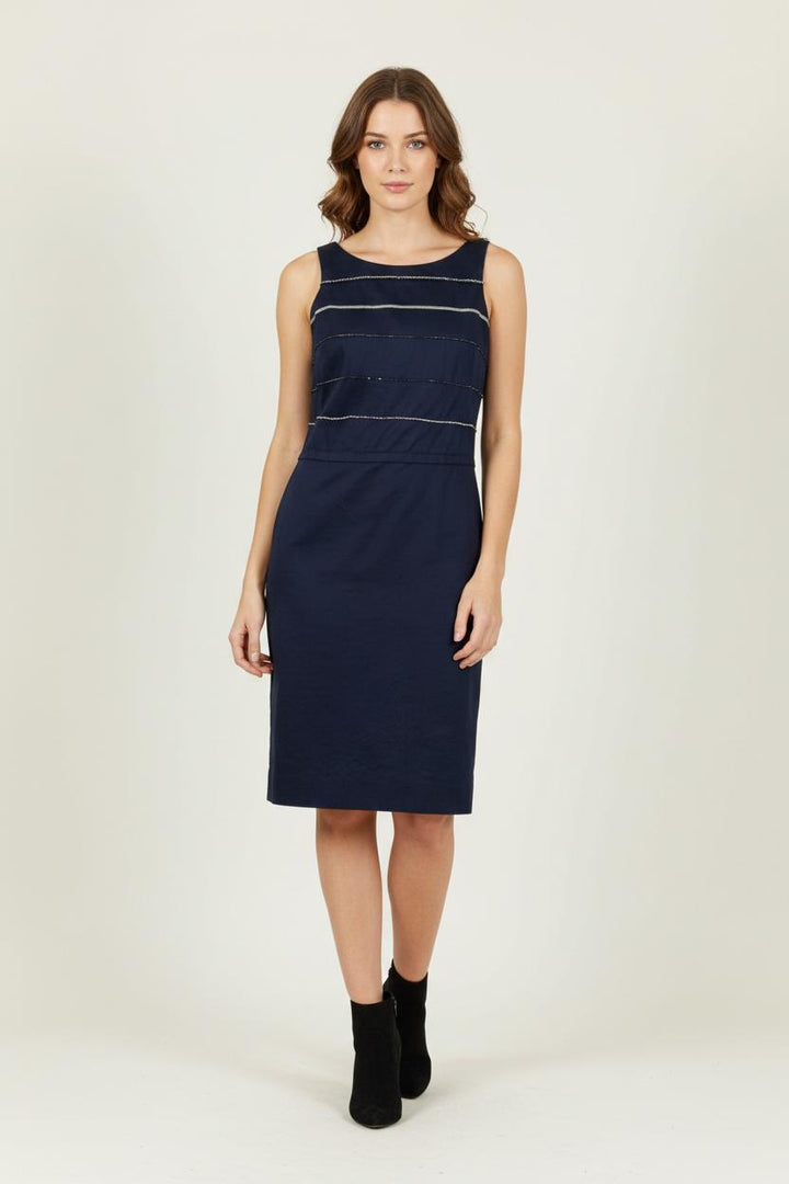 Robe Droite Bleu - Taille M/38 de la marque Caroll | PARAD84788 - Vendu par Paradigme - Image 1