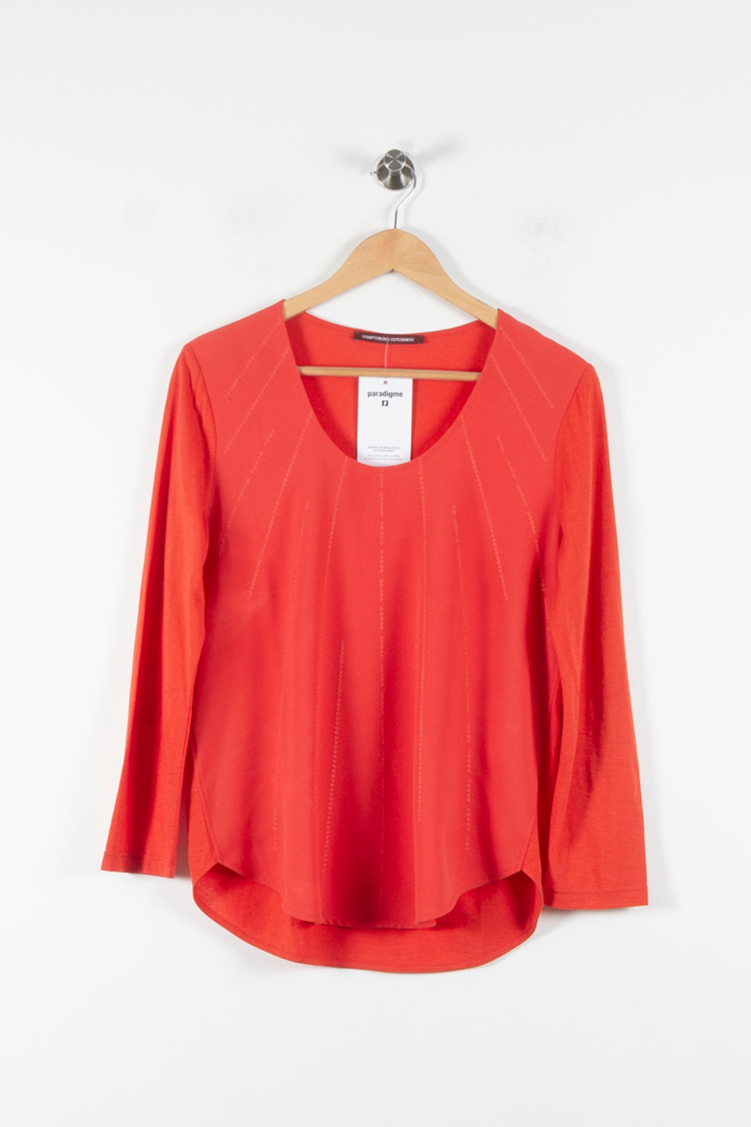 Blouse Rouge - Taille M/38 de la marque Comptoir des Cotonniers | PARAD84789 - Vendu par Paradigme - Image 2