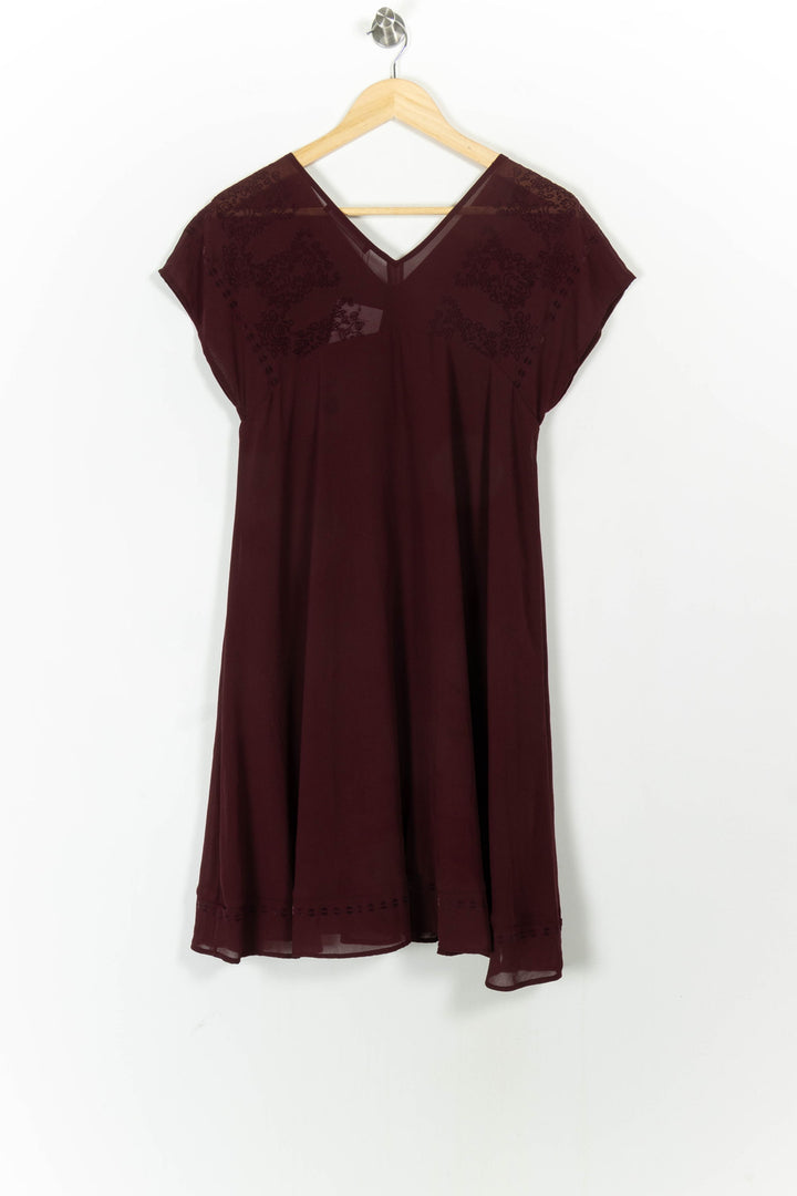 Robe Midi Bordeaux - Taille M/38 de la marque Comptoir des Cotonniers | PARAD84793 - Vendu par Paradigme - Image 4