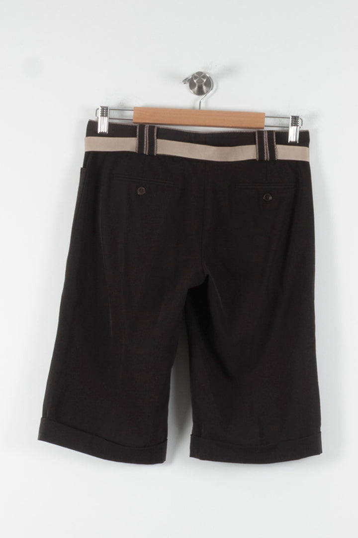 Bermuda Noir et Beige - Taille M/38 de la marque Caroll | PARAD84804 - Vendu par Paradigme - Image 4