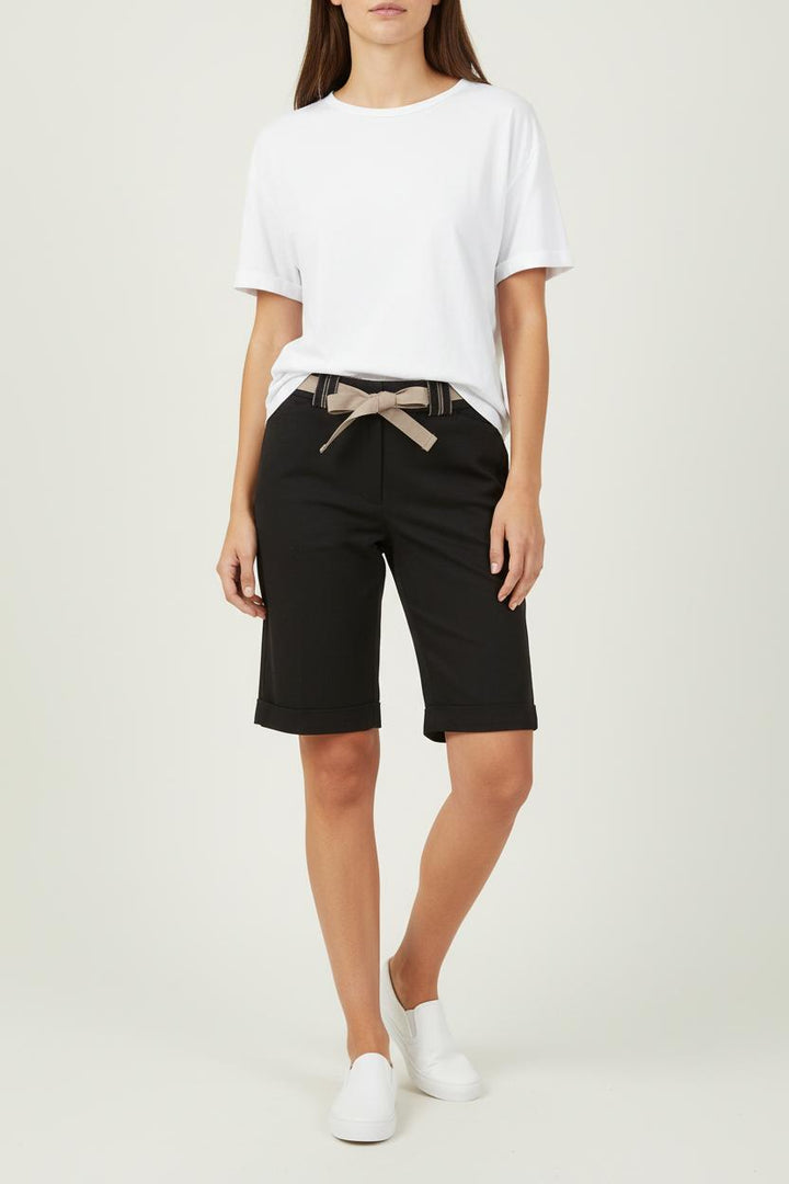 Bermuda Noir et Beige - Taille M/38 de la marque Caroll | PARAD84804 - Vendu par Paradigme - Image 1