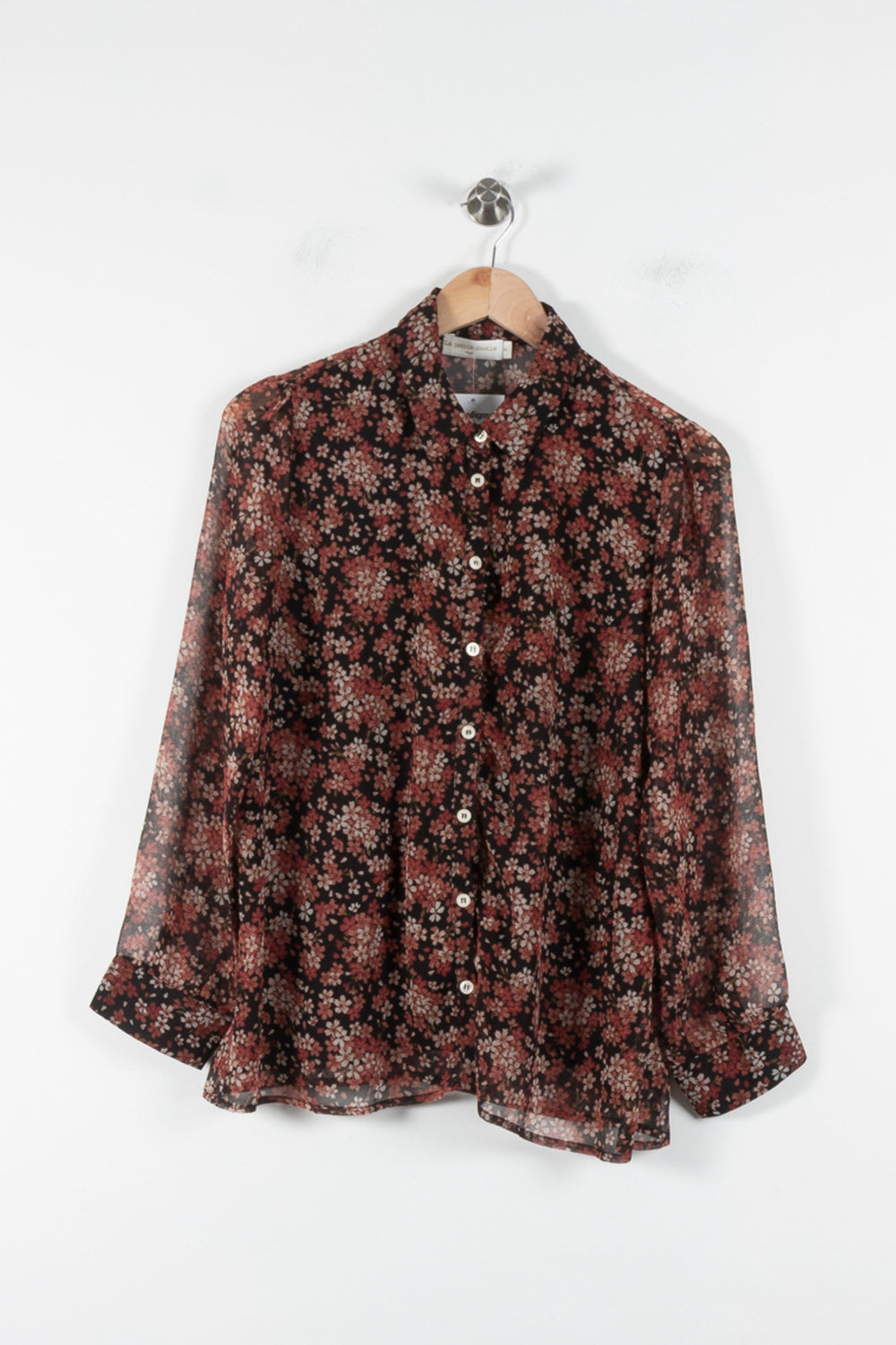 Chemise Fleurie Noire et Rouge - Taille L/40 de la marque La Petite Etoile | PARAD84809 - Vendu par Paradigme - Image 2