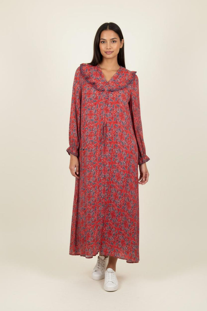 Robe Longue Rouge et Bleue - Taille M/38 de la marque One Step | PARAD84810 - Vendu par Paradigme - Image 1