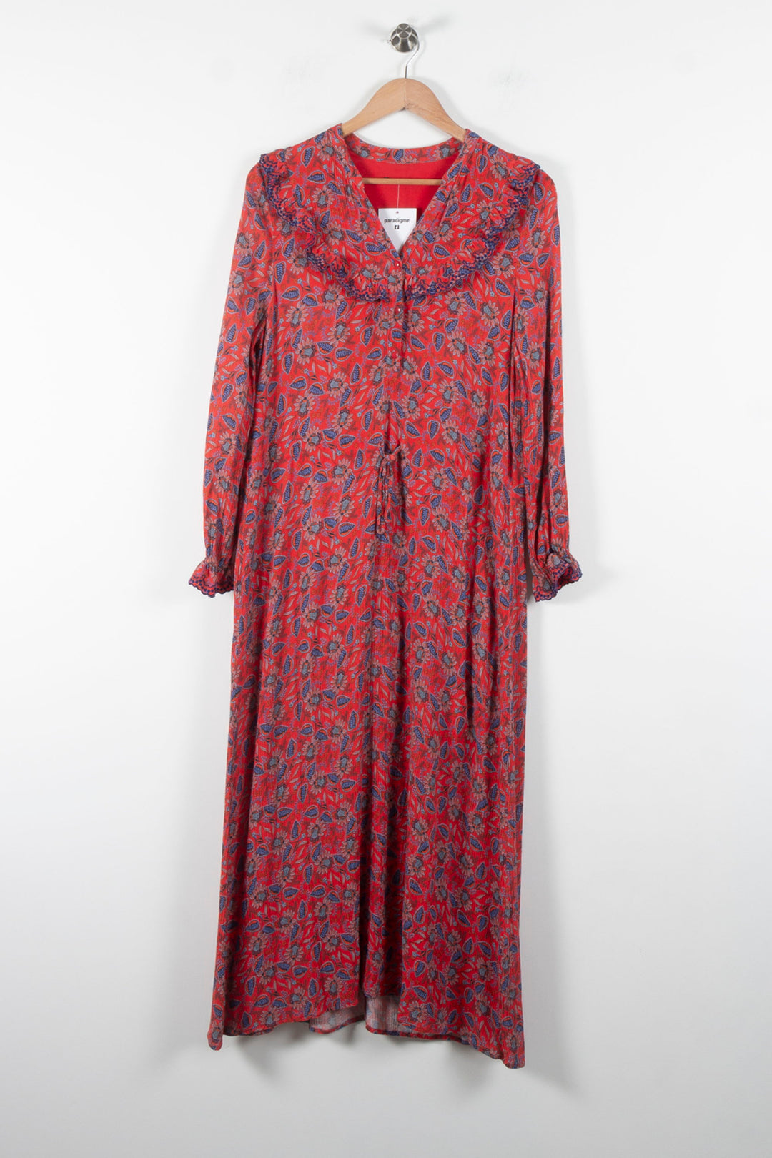 Robe Longue Rouge et Bleue - Taille M/38 de la marque One Step | PARAD84810 - Vendu par Paradigme - Image 2