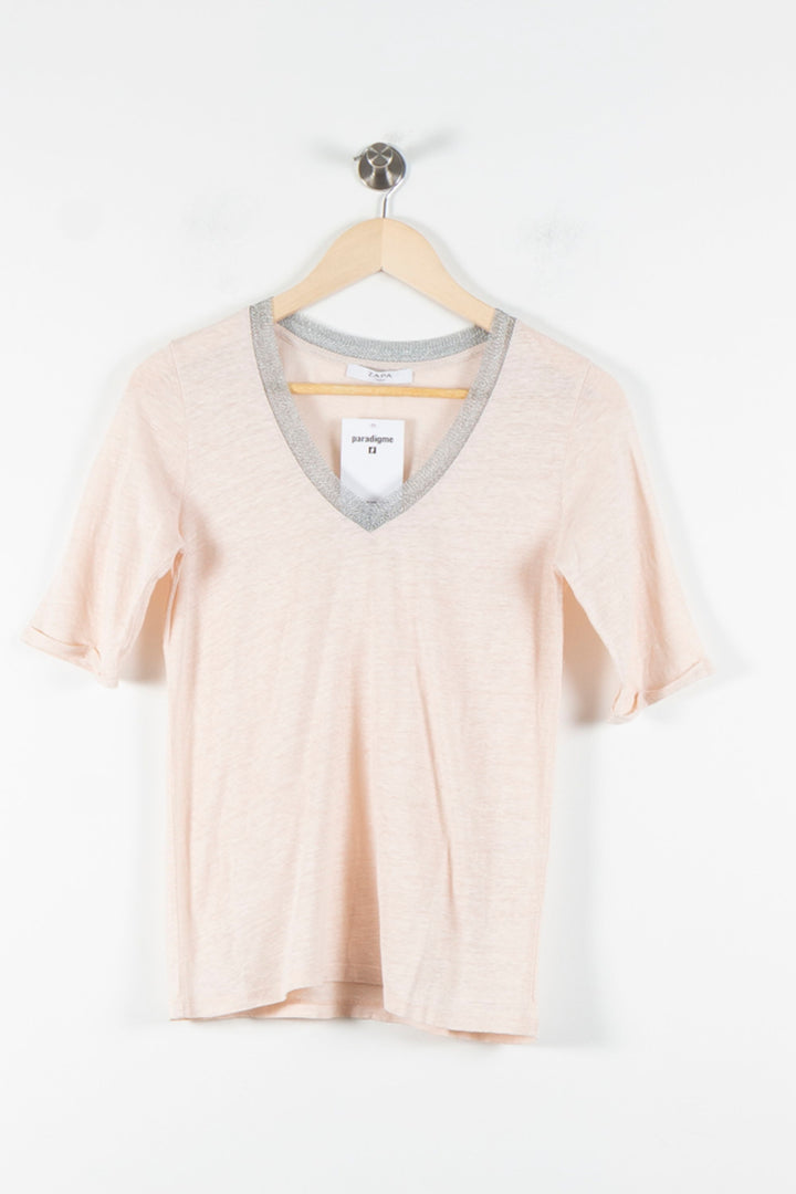 Tee-shirt Rose - Taille S/36 de la marque ZAPA | PARAD84818 - Vendu par Paradigme - Image 4