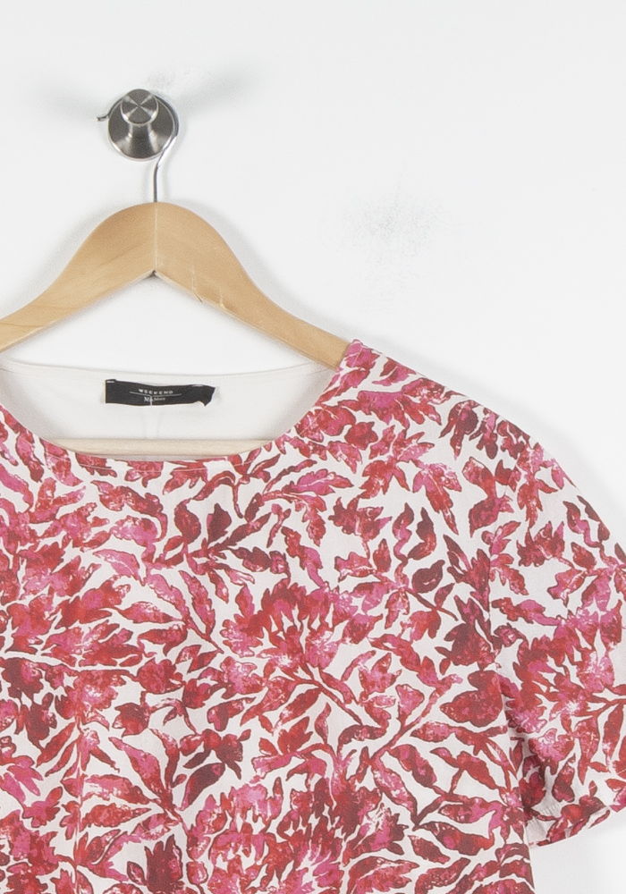 Blouse Rouge et Blanche - Taille S/36 de la marque Weekend Max Mara | PARAD84824 - Vendu par Paradigme - Image 3