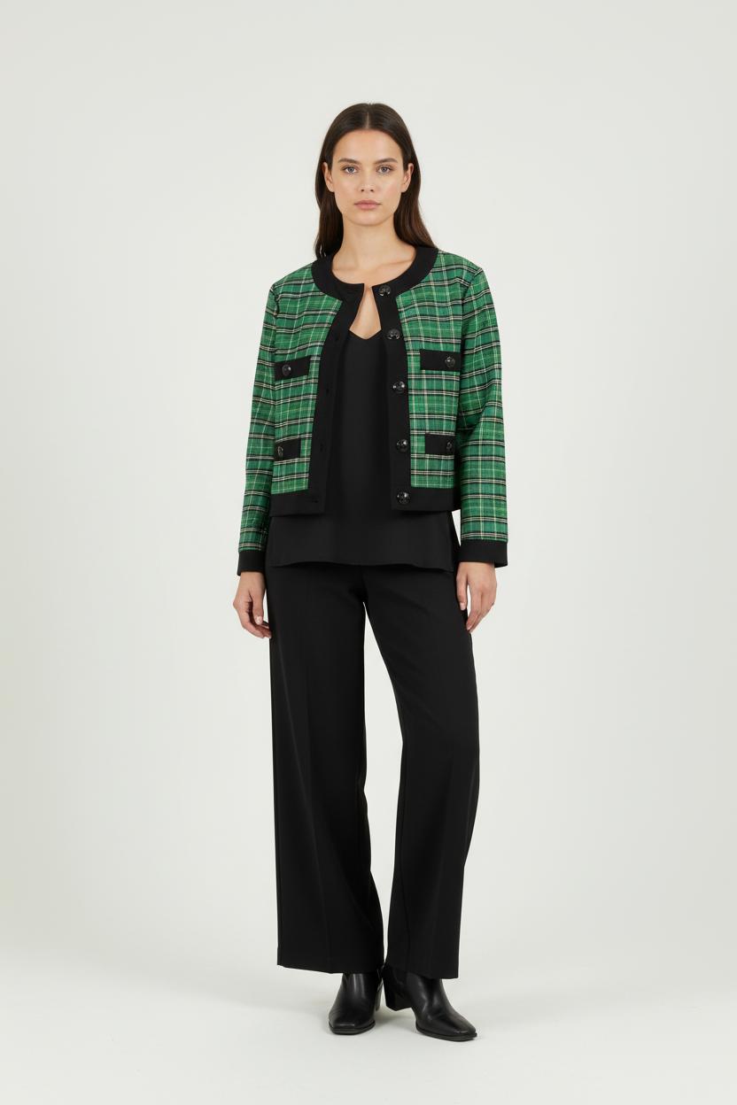 Veste Courte Verte et Noire - Taille M/38 de la marque Maje | PARAD84829 - Vendu par Paradigme - Image 1
