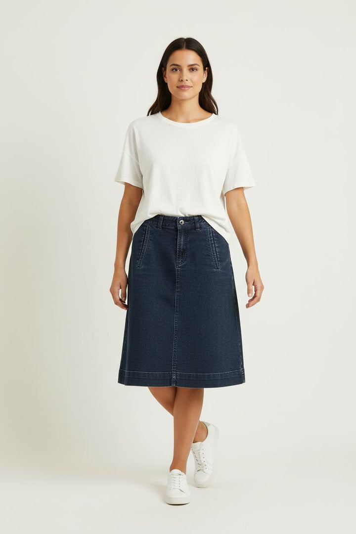Jupe Midi Bleue - Taille S/36 de la marque Comptoir des Cotonniers | PARAD84833 - Vendu par Paradigme - Image 1