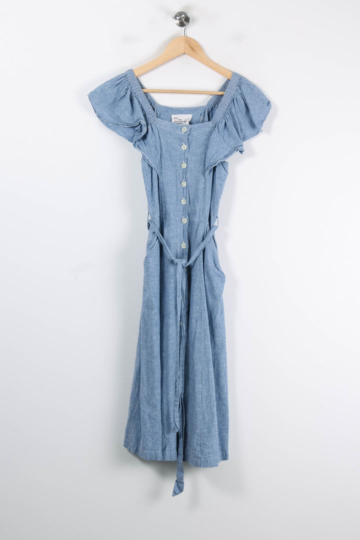 Robe Longue Bleu - Taille S/36 de la marque Léon & Harper | PARAD84843 - Vendu par Paradigme - Image 2